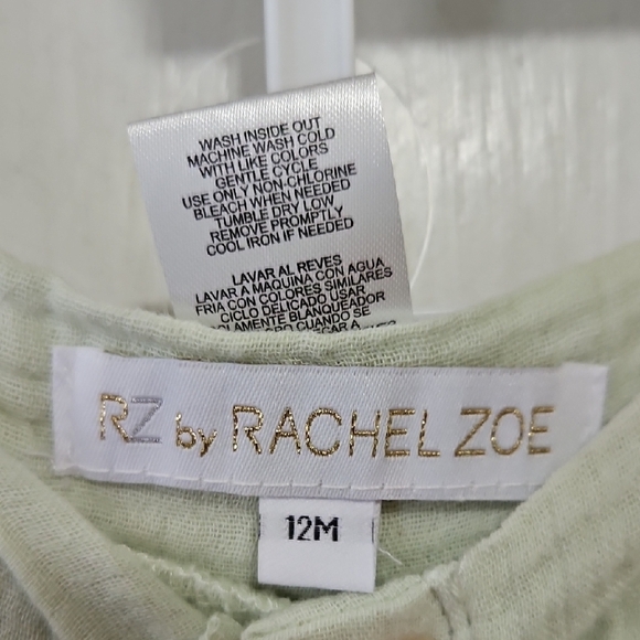 RZ Baby by Rachel Zoe Mint Green Boho Set w/ Hat – 12M (NWT - Picture 3 of 15
